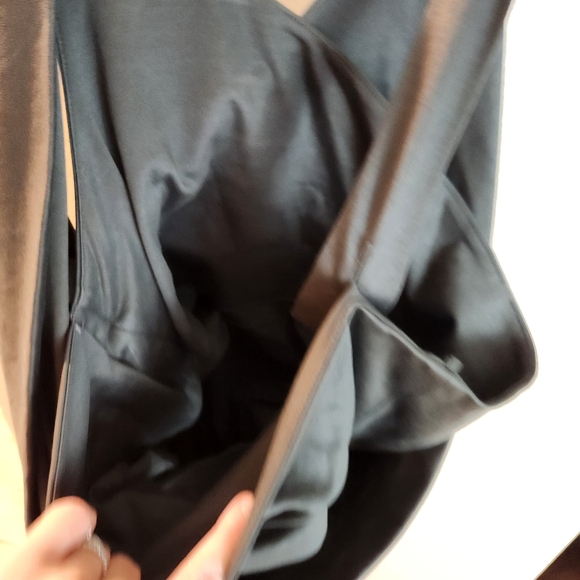 COS Sleeveless Wrap Gathered Green Evening Cocktail Dress Medium - Picture 7 of 9